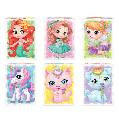 Кубики "Маленькая принцесса" 12 шт Baby Toys