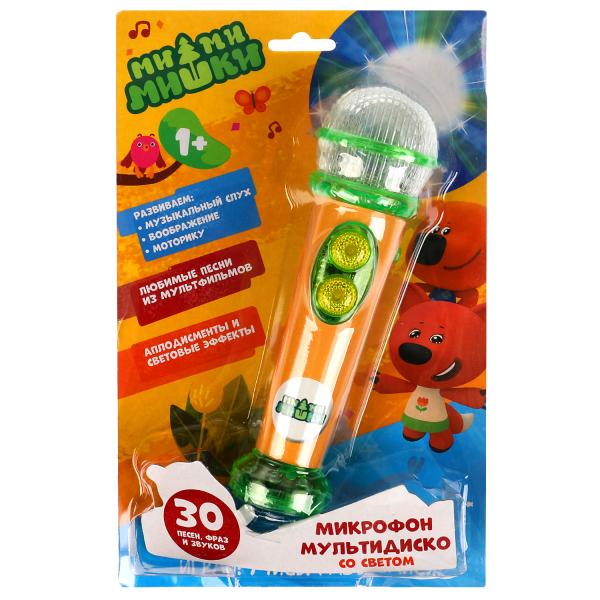 Microfone, plastique prozračный Ми-ми-мишки 30 песен,фраз,звуков.свет.blist.bat. Умка в кор.72шт
