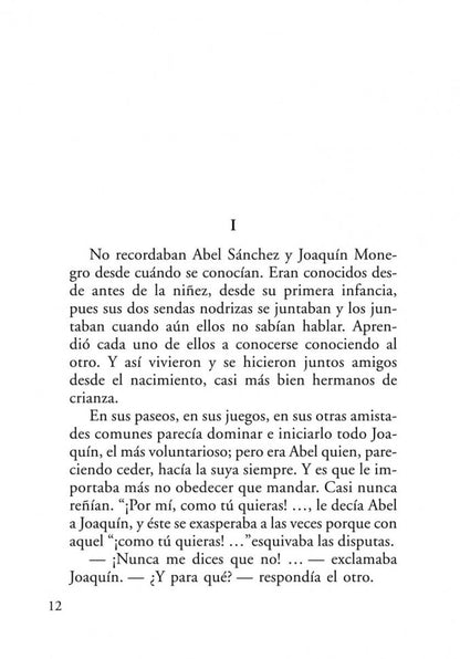 Авель Санчес. История одной страсти. Святой Мануэль Добрый, мученик = Abel Sanchez. Una Historia de Pasion (КДЧ на исп. языке)