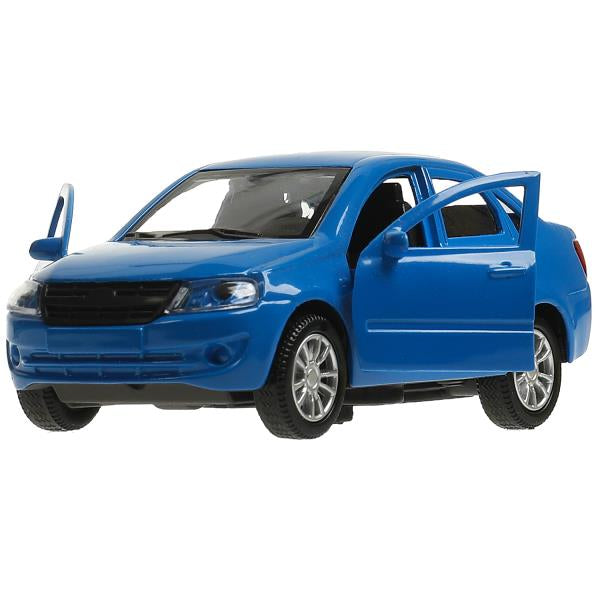 Машина металл LADA granta 11,5 см, двери, багаж, инерц, синий, кор. Технопарк в кор.2*36шт