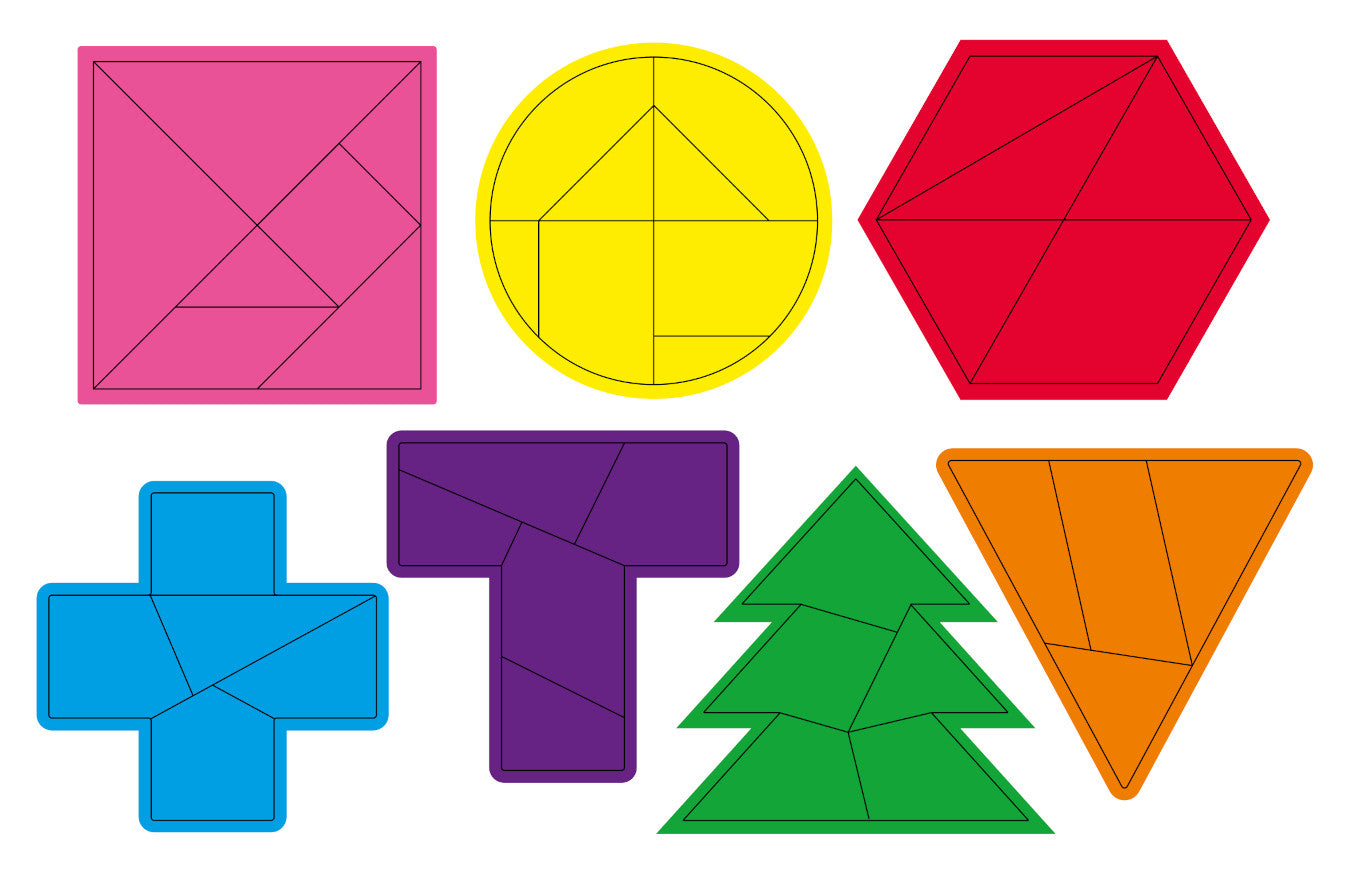 Jeu de golf "IQ Puzzles + Tangram" série "Baby Toys wood"