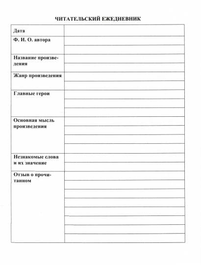 Читательский дневник по программе "Начальная школа XXI века" (Формат А5, блок офсет 65, обложка мелованная, пл. 200). 64 стр.