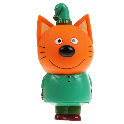 Игрушка пластизоль для ванны Капитошка Три Кота папа и Компот, 2шт., сетка (русс.уп.) в кор.50шт