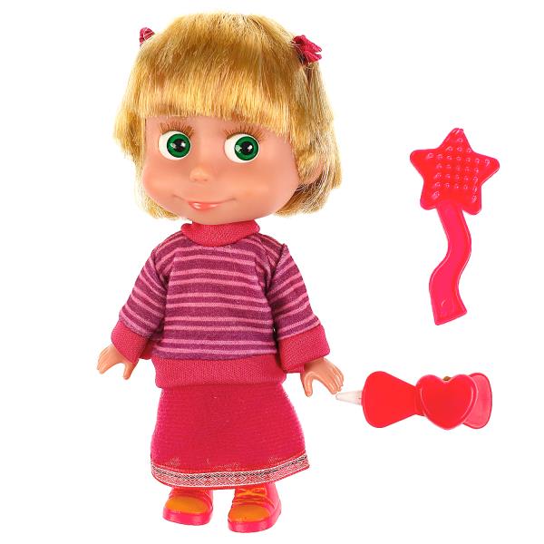 Кукла Маша И МЕДВЕДЬ маша 15см, озвуч, акс, кор КАРАПУЗ в кор.30шт