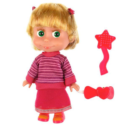 Кукла Маша И МЕДВЕДЬ маша 15см, озвуч, акс, кор КАРАПУЗ в кор.30шт