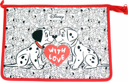 Папка для тетрадей Далматинцы пластиковая А4ф 1 отделение на молнии