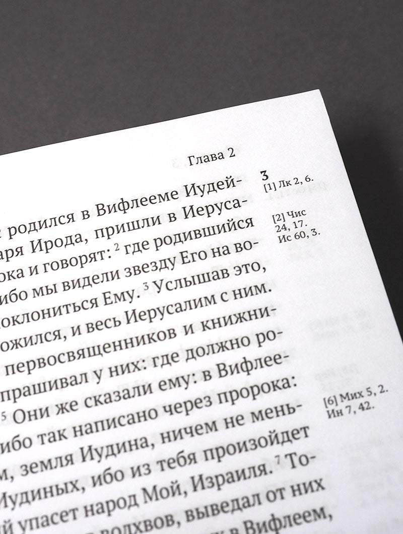 Новый Завет. С зачалами
