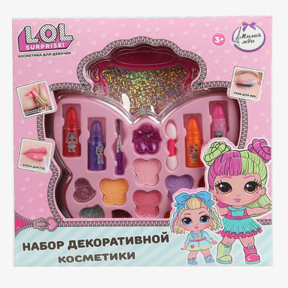 Косметика ДЛЯ ДЕВОЧЕК ЛОЛ тени д/век, помада д/губ, блески д/губ МИЛАЯ ЛЕДИ в кор.2*72шт