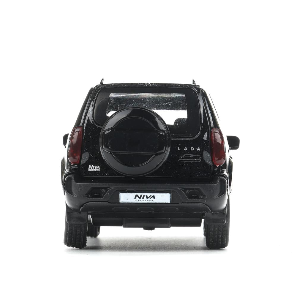 Machine en métal LADA NIVA voyage 12 cm, double, argent, métal noir, cor. Parc technologique dans le cor.2*36шт
