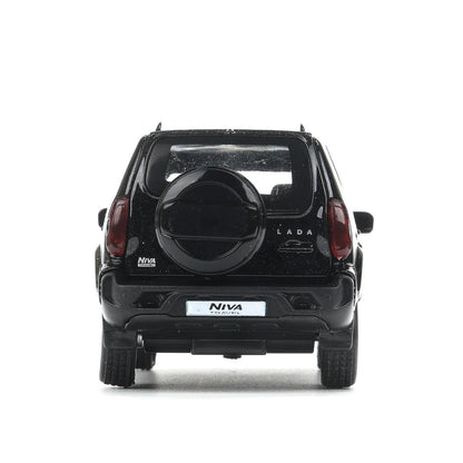 Machine en métal LADA NIVA voyage 12 cm, double, argent, métal noir, cor. Parc technologique dans le cor.2*36шт