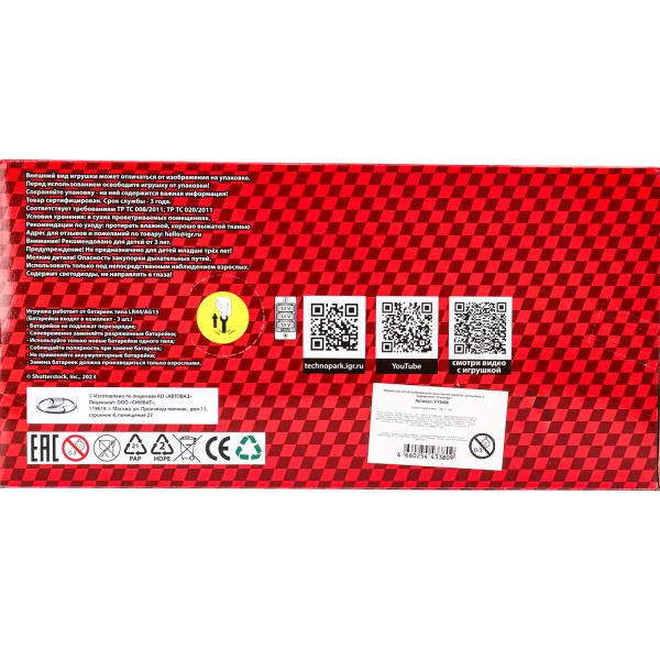 Машина металл свет-звук LADA lada 4x4, 18,5 см, дв, кап, баг,инер,черн Технопарк в кор.2*18шт