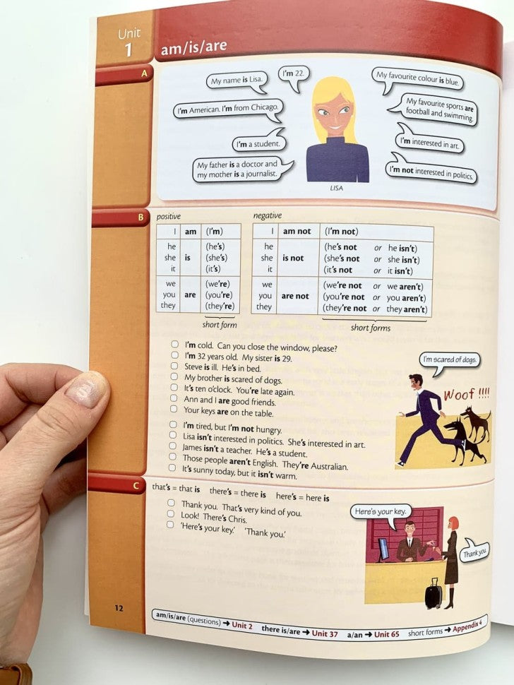 Grammaire essentielle en pratique. Un manuel d'auto-apprentissage et de pratique pour les élèves de niveau élémentaire en anglais.