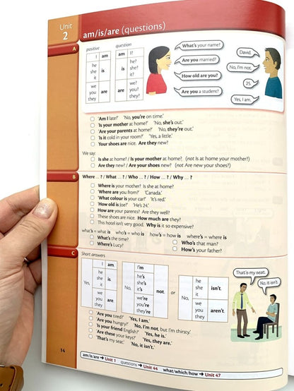 Grammaire essentielle en pratique. Un manuel d'auto-apprentissage et de pratique pour les élèves de niveau élémentaire en anglais.