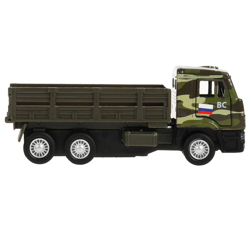 Machine métallique KAMAZ, 12 cm, dv., sac, iner.+dor. знаки, кор. Parc technologique en cor.2*24шт