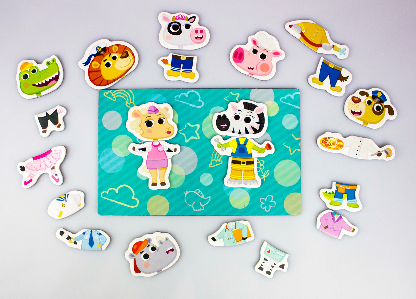 МОЗАИКА МАГНИТНАЯ "ВСЯКАЯ ВСЯЧИНА. ПРОФЕССИИ" в кор.14шт