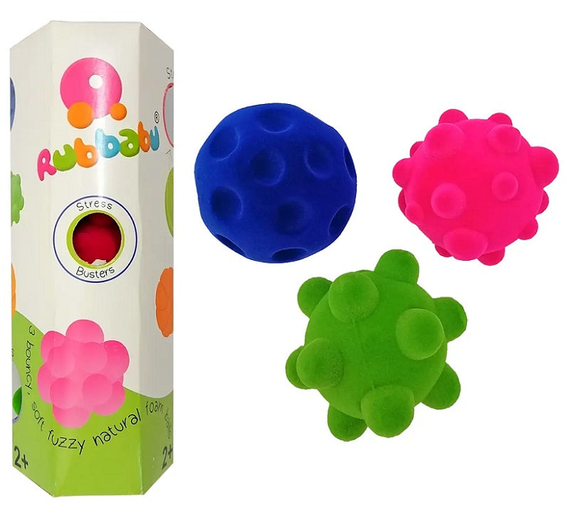 Rubbabu. 20249 Набор мячей антистресс 3 шт. из каучука