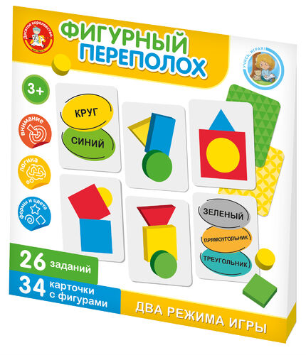 Le jeu "Фигурный переполох" серия Учись, играя
