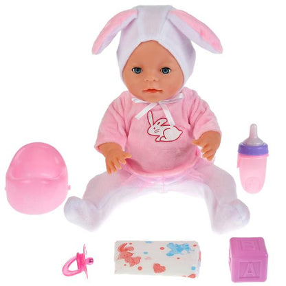 Пупс 40см, функц. на бат., пьет и писает, с аксесс., в ассорт. в кор. в кор.8шт