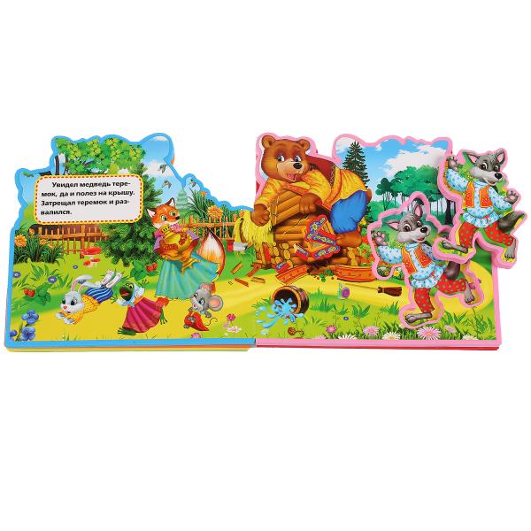 "Умка". Teremok. La critique d'EVA contient des articles et des puzzles. 165х145мм, 5 разворотов, 5 пазлов в кор.40шт