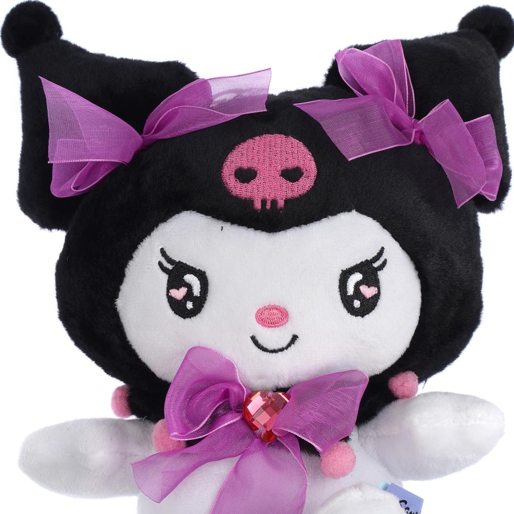 Игрушка мягкая Kuromi San RIO Куроми с бантами чер. 17см,без чипа,в пак. МУЛЬТИ-ПУЛЬТИ в кор.24шт