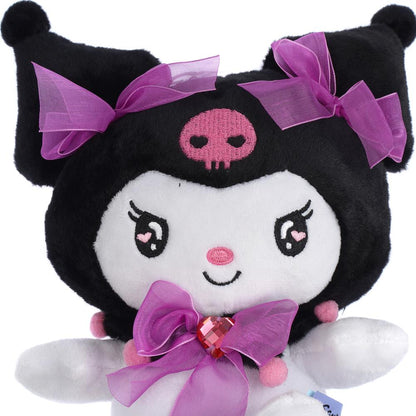 Игрушка мягкая Kuromi San RIO Куроми с бантами чер. 17см,без чипа,в пак. МУЛЬТИ-ПУЛЬТИ в кор.24шт