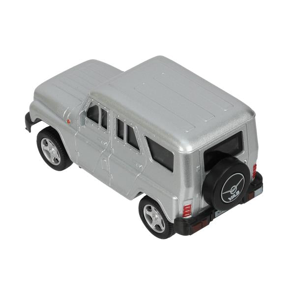 Machine en métal UAZ ХАНТЕР dline 10,5 см, инерция, серебристый, кор. Parc technologique dans le cor.2*36шт
