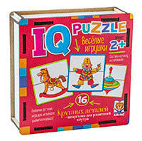 IQ Пазл деревянный.2+ Весёлые игрушки