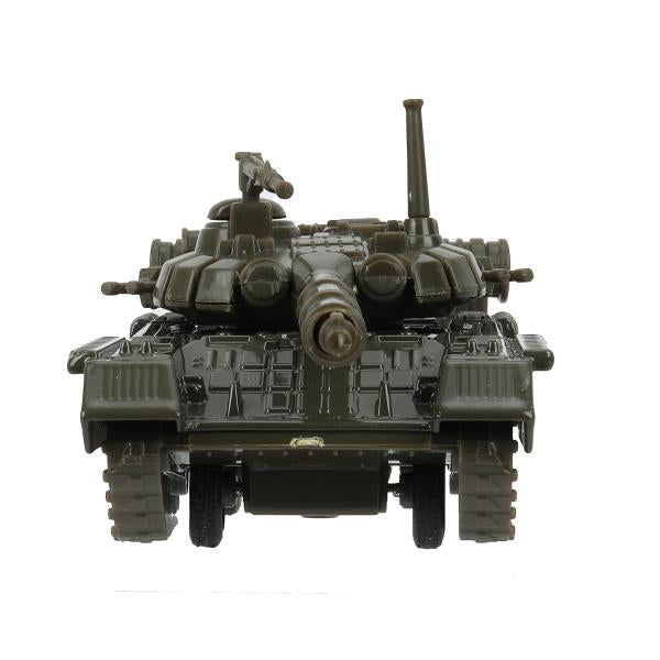 Модель металл ТАНК Т-90, 12 см, подвиж. дет., инерц.,кор. Технопарк в кор.2*24шт