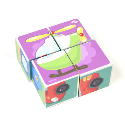 Кубики "Тransport" (без обклейки) 4 шт Jouets pour bébé
