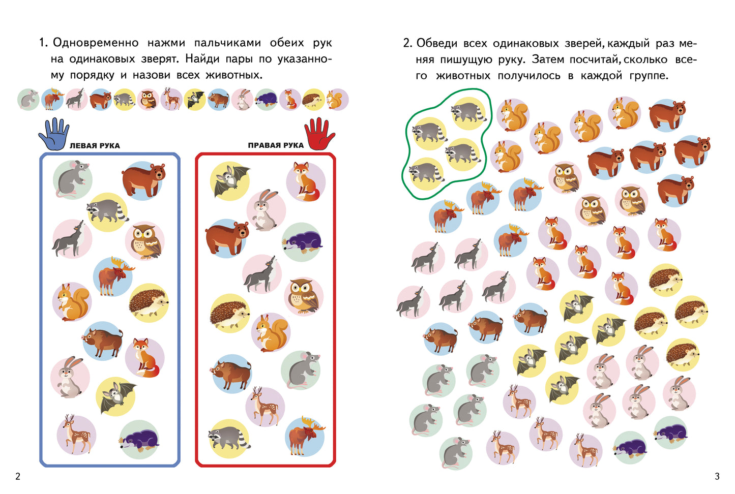 Je l'ai reçu. Нейроразминка Лесные звери (pour les enfants de 5 à 7 lettres); Je l'ai reçu. Нейроразминка Лесные звери (pour les enfants de 5 à 7 ans)
