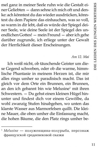 Die Leiden des junges Werthers = Страдания юного Вертерароман: роман. Избранная лирика: книга для чтения на немецком языке