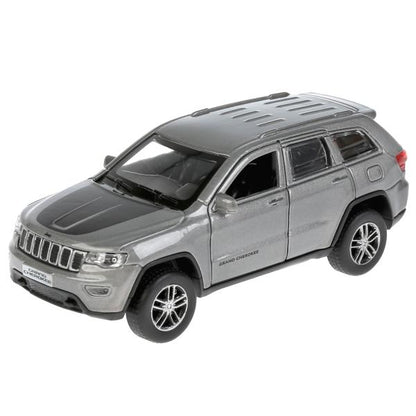 Machine métallique "jeep grand cherokee" 12 cm, ouverte. двери, инерц., серый в кор. Parc technologique dans le cor.2*36шт