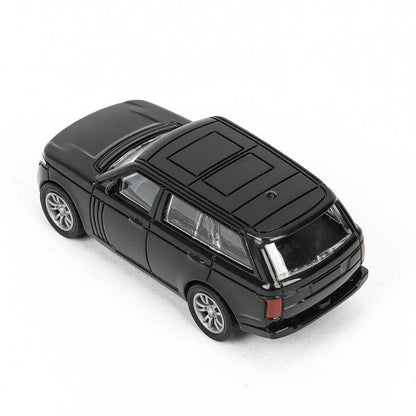 Машина пластик LAND ROVER RANGE ROVER VOGUE 12 см, инерц, черный, кор. Технопарк в кор.2*120шт