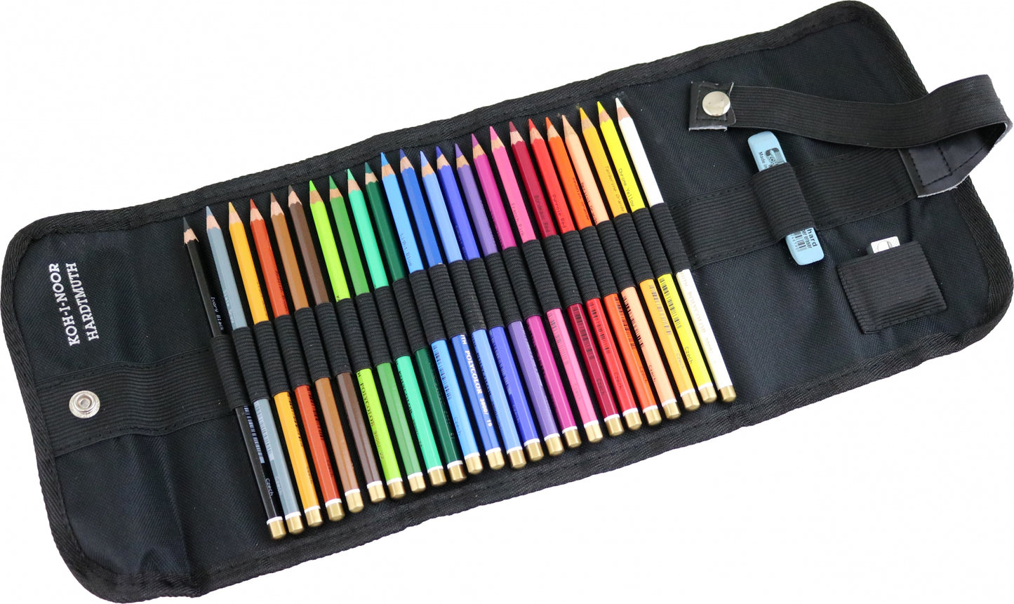 Карандаши худ. 24цв POLYCOLOR dans le rouleau à pâtisserie, 3824