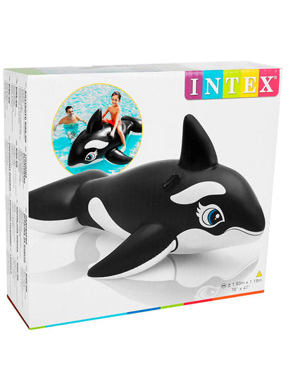 Intex. Игрушка для плавания "Касатка" черная 188х122 см, от 3 лет в кор. (боится холода) арт.58561/6