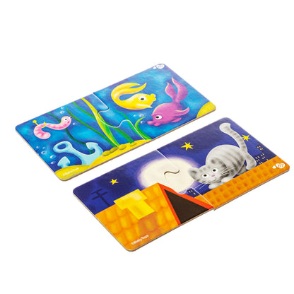 Пазлы парные "Кто где живет?" 20 эл Jouets pour bébé (макси)
