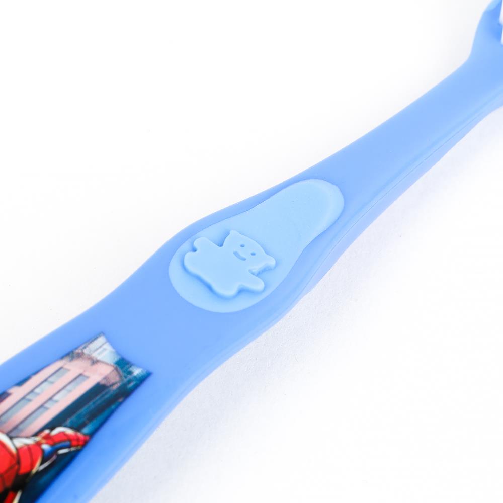 Зубная щетка фигурная для детей супергерои синяя MASTER DENT в кор.24*12шт