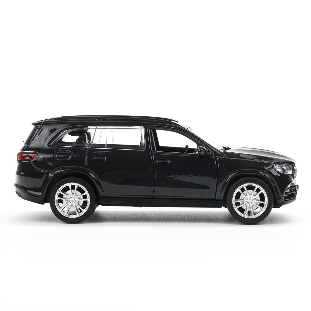 Машина металл MERCEDES-BENZ gls class amg 12см, дв,баг,ин,темно-серый, кор. Parc technologique dans le cor.2*36шт