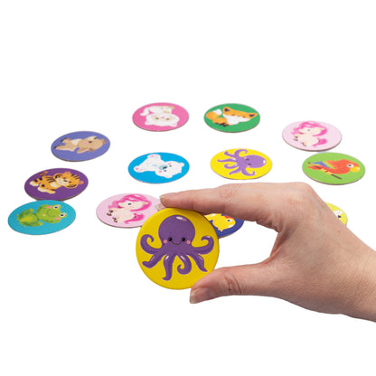 ИГРА НАСТОЛЬНАЯ МЕМО "ЖИВОТНЫЕ" JOUETS POUR BÉBÉ в кор.10шт