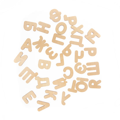 ИГРА РАЗВИВАЮЩАЯ ДЕРЕВЯННАЯ "АЛФАВИТ" в кор.15шт