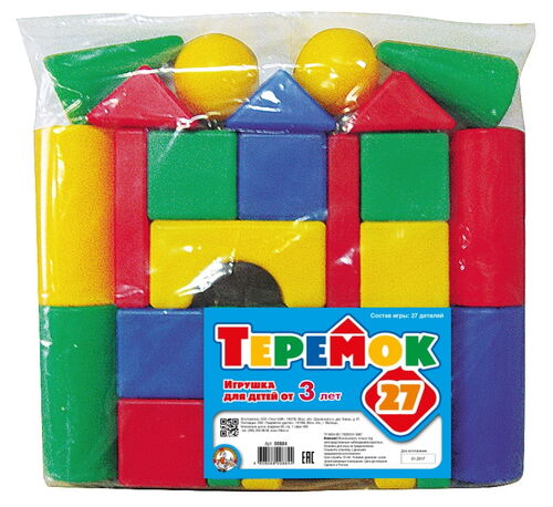 Constructeur de matériaux plastiques pour votre maison Teremok 27 détails, votre maison