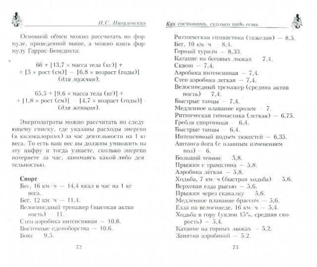 Счетчик калорий для стройных и стремящихся