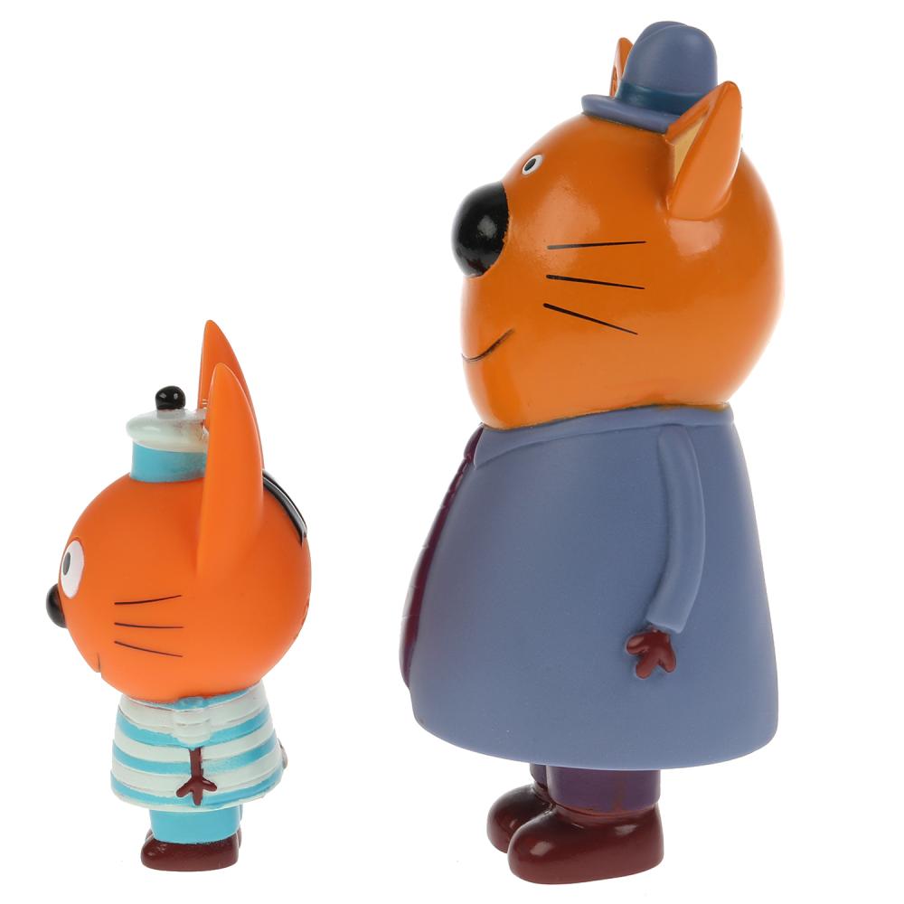 Игрушка пластизоль для ванны Капитошка Три Кота папа и Коржик, 2шт., сетка (русс. уп.) в кор.50шт