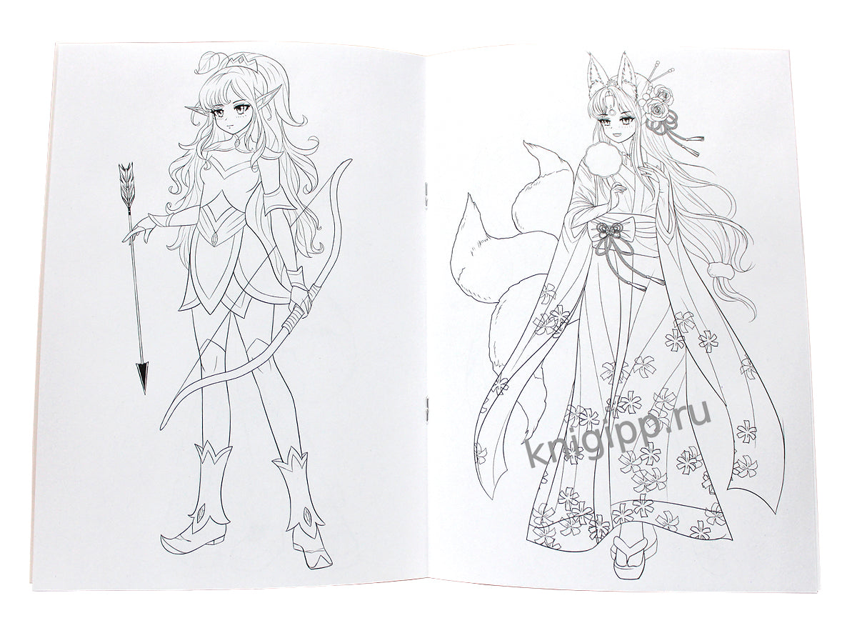 РАСКРАСКА Fashion Аниме. Magic style