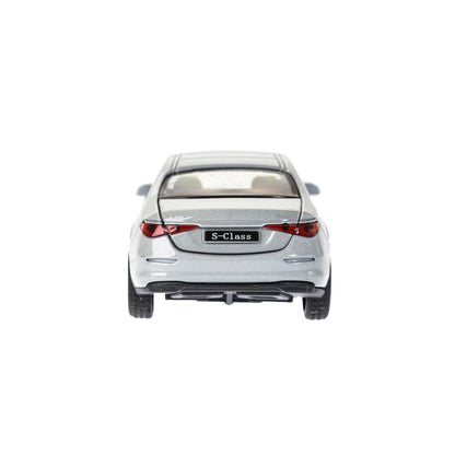 Машина металл MERCEDES-BENZ classe s v223 12см,дв,багаж,инер,серебристый,кор. Parc technologique dans le cor.2*36шт