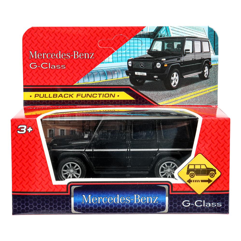 Машина пластик MERCEDES-BENZ G-CLASS 10,5 см, инерц, черный, кор. - в кор.2*120шт