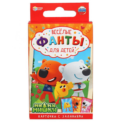 Игровые карточки детские фанты Ми-ми-ми. 32 cartes : 57Х88мм. cor. 59х88х12MM Умные игры в кор150шт