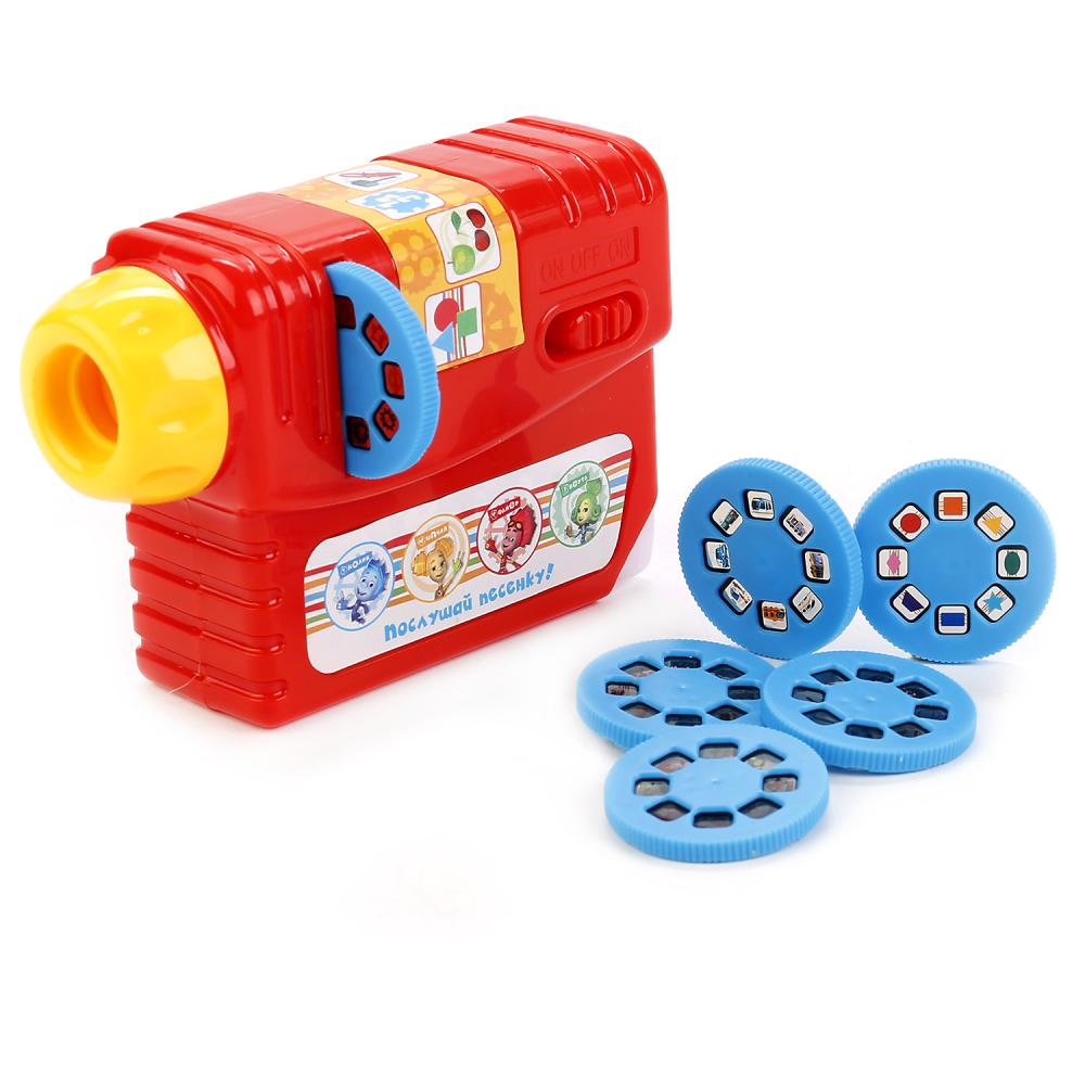 Развивающий музыкальный проектор "Умка" "ФИКСИКИ" на бат. свет+звук, русс чип в русс. кор в кор.48шт