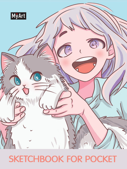 Mon Art. Carnet de croquis pour poche. L'anime Militaire Cotique