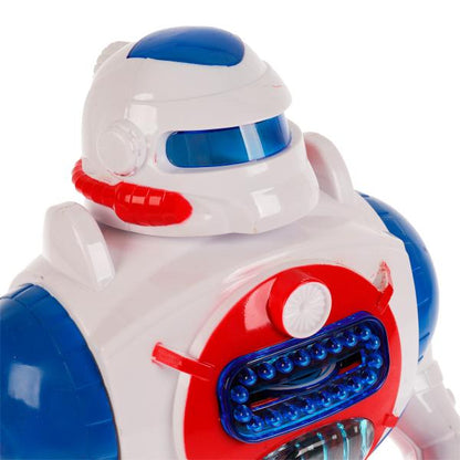Robot super-bot, blanc, acier, taille 20*33,5*13,5 cm, ТЕХНОДРАЙВ в kor.2*12шт